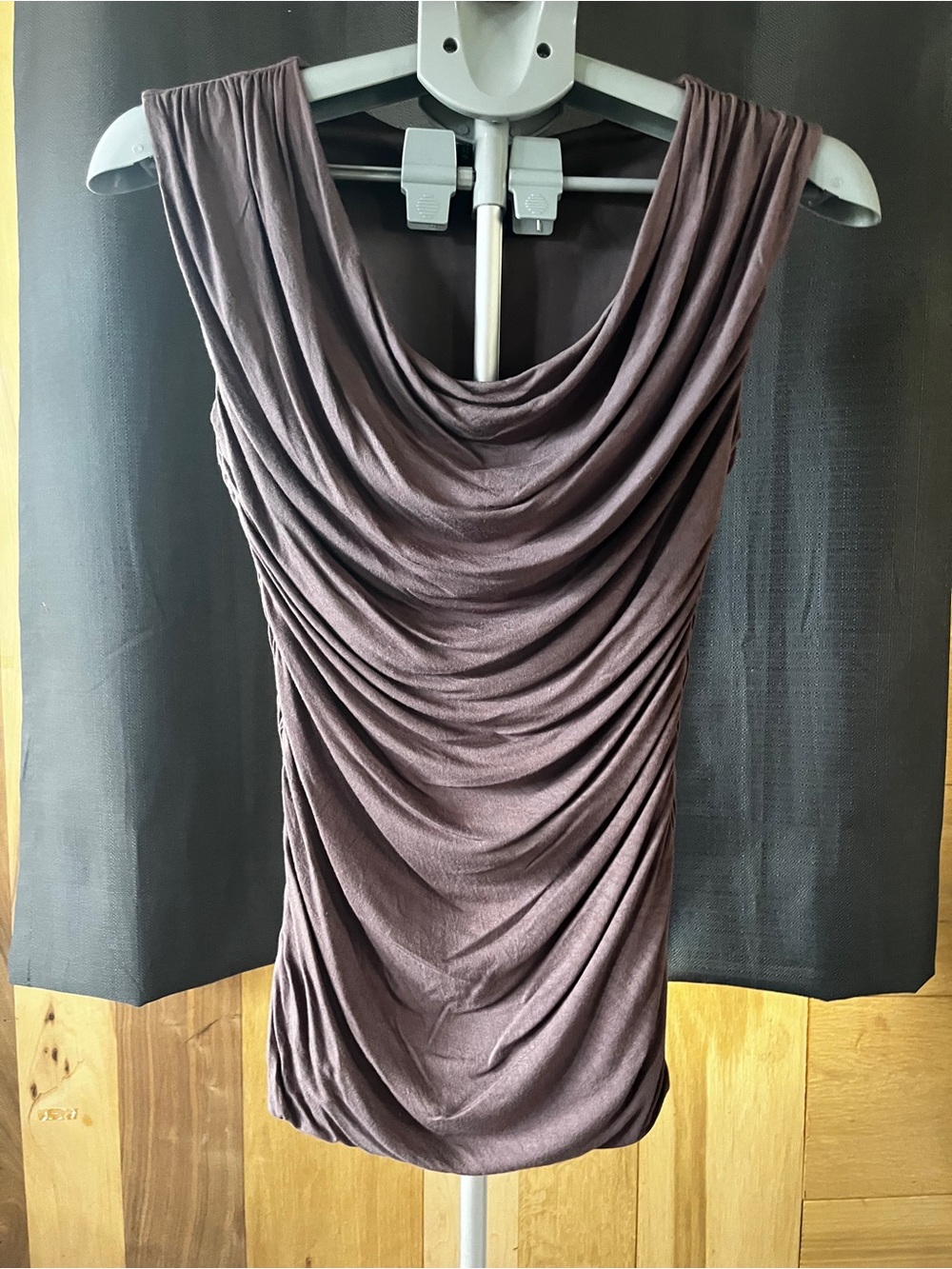 Maurices Draped Sleeveless Top in Mauve
